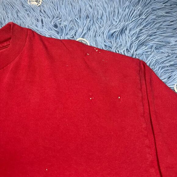 VINTAGE Ranch Shirt Size XL Mens Red Southfork Texas Retro 90s - Picture 4 of 10